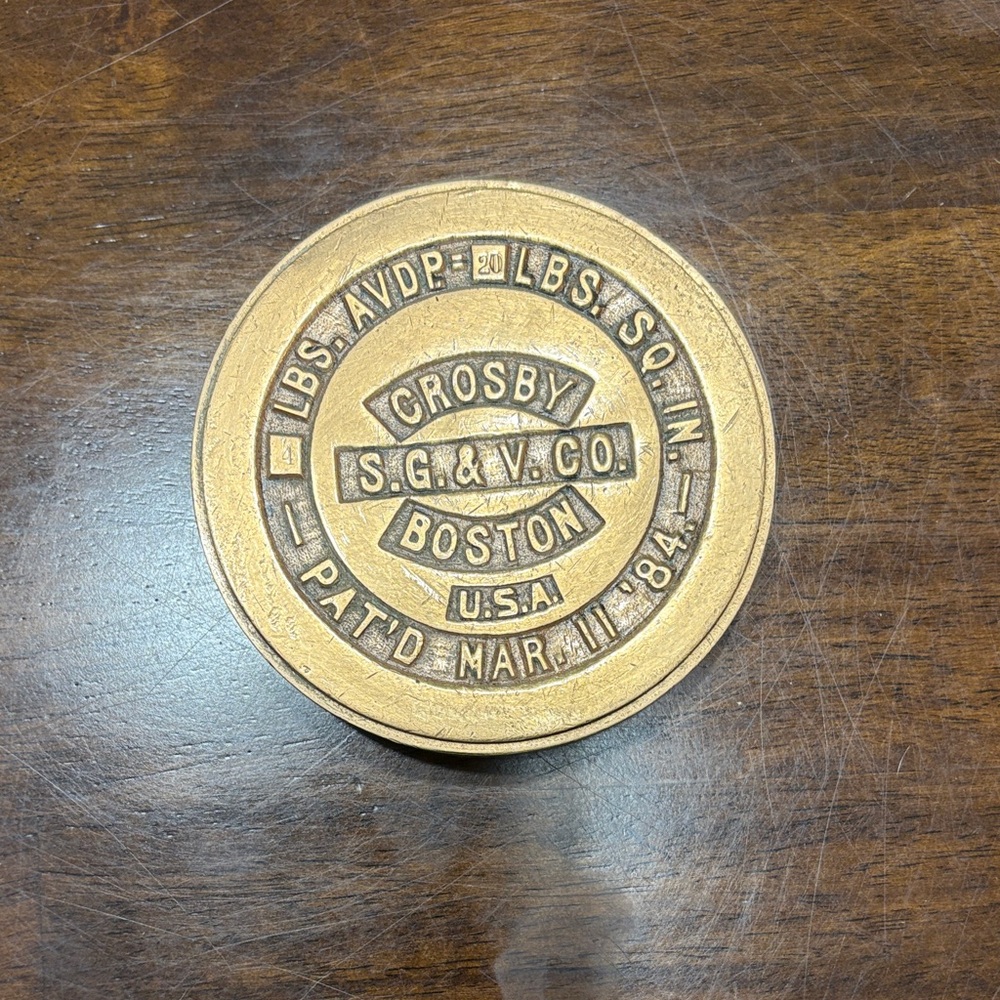 Crosby Brass Collectible Weight